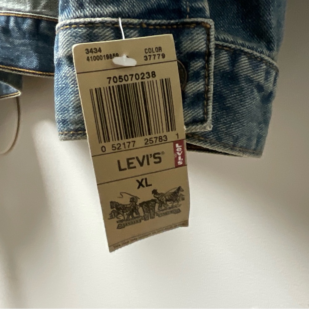 Levi Strauss & Co. Embroidered Puerto Rican Flag/Pacific Trucker Jean Jacket! - Picture 11 of 15
